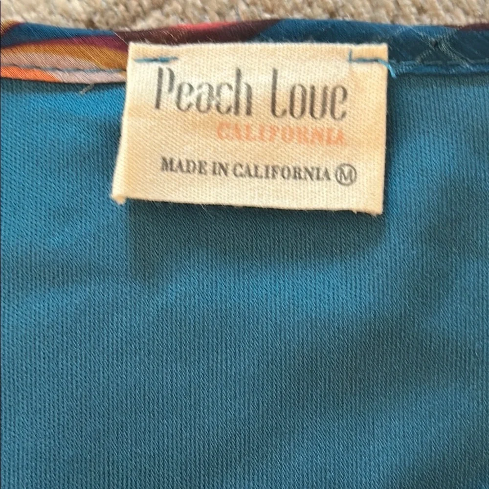 Peach Love California Teal Dress - Picture 2 of 4
